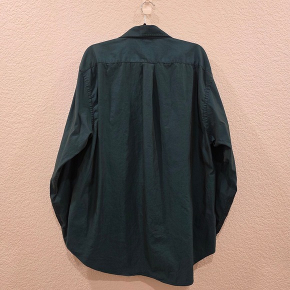 Alexander Julian Colours Mens XL Teal Green Pinpoint Oxford Button Down Shirt - Picture 5 of 9